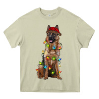 Mossy christmas german shepherd Heavy Core Tee - RanaPortraitStore