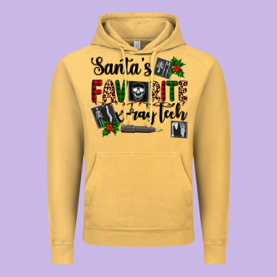 Santa's Favorite X Ray Tech Vintage Hoodie Designed By Adodesignshop