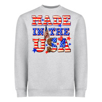 Heather Grey made in the usa Heavyweight Sweatshirt - NancyCooperArtShop