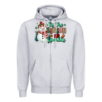 Heather Grey tis the season to sparkle snowman Zipper Hoodie - MaliasSmallBusiness