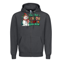Smoke tis the season to sparkle snowman Zipper Hoodie - MaliasSmallBusiness