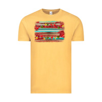 Vintage Mustard christmas background Vintage Tee - AdoDesignShop