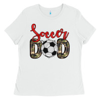 White soccer dad Ladies Tee - Zillion Design Studio