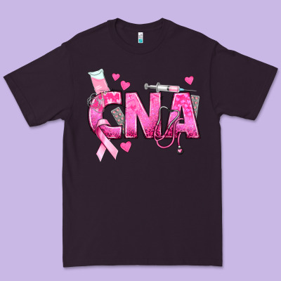 Breast Cancer Cna Certified Nursing Assistant Premium Tee Designed By Texasbilliewilder