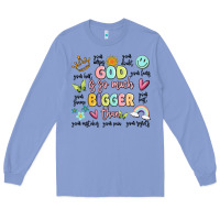 Colony Blue god is so much bigger than malia Long Sleeve Tee - MaliasSmallBusiness