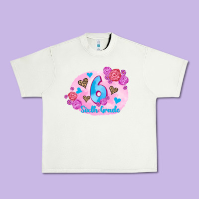 Back To School Flowers Sixth Grade 3200x2400 Urban Heavy Tee Designed By Adodesignshop