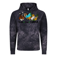 Cloud Black peace love  bullskull Vintage Hoodie - AdoDesignShop