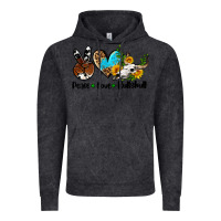 Vintage Black peace love  bullskull Vintage Hoodie - AdoDesignShop