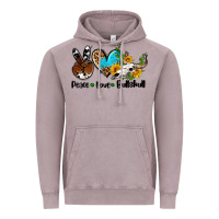 Vintage Zinc peace love  bullskull Vintage Hoodie - AdoDesignShop