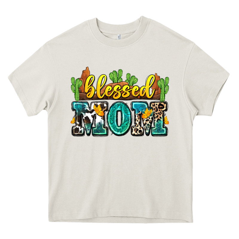 Blessed Mom Heavy Core Tee by Zillion Design Studio | Teevron
