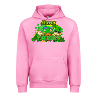 Fuchsia Pink St. Patrick's Day gnomes Urban Hoodie - HowdyJamesFarm