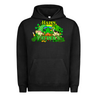 Pigment Black St. Patrick's Day gnomes Urban Hoodie - HowdyJamesFarm
