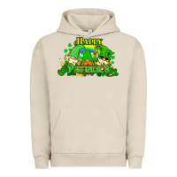 Pigment French Oak St. Patrick's Day gnomes Urban Hoodie - HowdyJamesFarm
