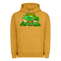 Pigment Peanut Butter St. Patrick's Day gnomes Urban Hoodie - HowdyJamesFarm