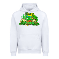 White St. Patrick's Day gnomes Urban Hoodie - HowdyJamesFarm