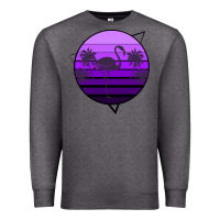 Charcoal Heather Flamingo Palm Premium Sweatshirt - Bettercallsaul