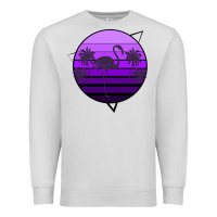 Dove Grey Flamingo Palm Premium Sweatshirt - Bettercallsaul