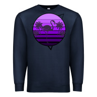 Navy Flamingo Palm Premium Sweatshirt - Bettercallsaul