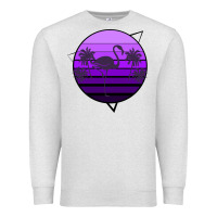 Flamingo Palm Premium Sweatshirt | Teevron