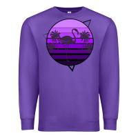 Purple Flamingo Palm Premium Sweatshirt - Bettercallsaul