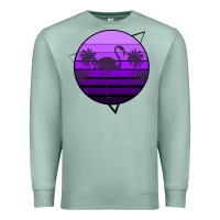 Seafoam Flamingo Palm Premium Sweatshirt - Bettercallsaul