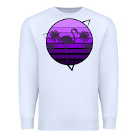 White Flamingo Palm Premium Sweatshirt - Bettercallsaul
