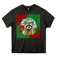 Asphalt christmas raccoon Heavy Core Tee - BarkalooDesign