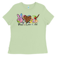 Matcha peace love art Ladies Tee - texasbilliewilder