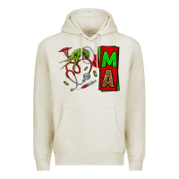Oatmeal Heather Christmas Character Nurse Premium Hoodie - NancyCooperArtShop