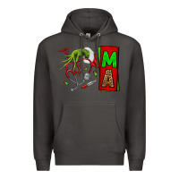 Smoke Christmas Character Nurse Premium Hoodie - NancyCooperArtShop