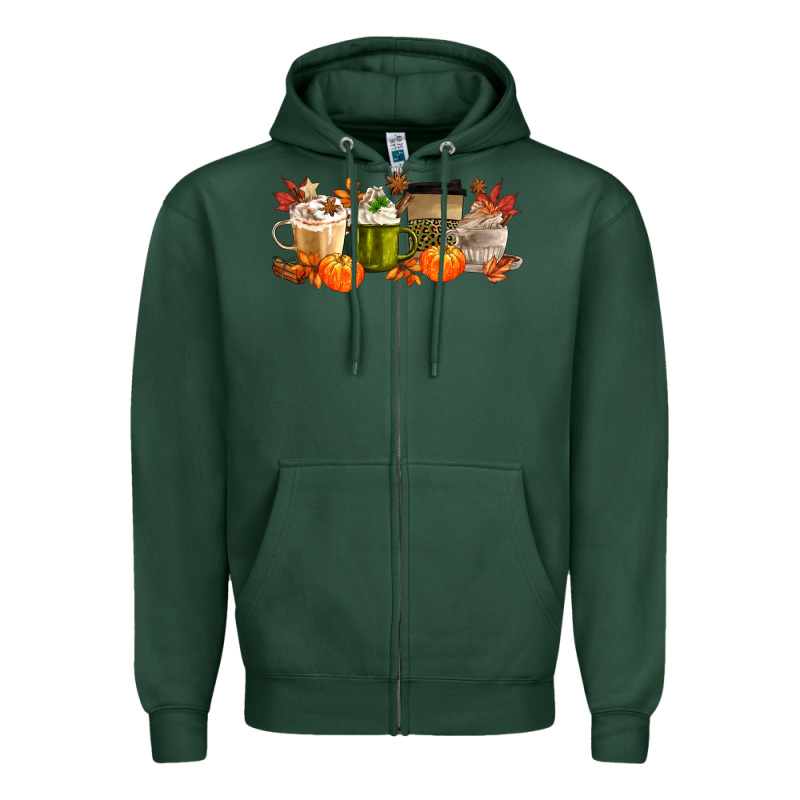 Pumpkin Spice Zipper Hoodie by MaliasSmallBusiness | Teevron