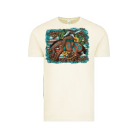 Vintage Arctic bucking bronco cowboy rodeo cactus and sunflowers Vintage Tee - Artiststas