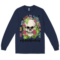 Navy not alive to please Long Sleeve Tee - MaliasSmallBusiness