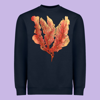 Pink Venus Fan Sea Coral Heavyweight Sweatshirt Designed By Lillyallendesigns