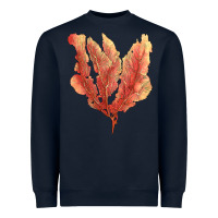 Navy pink venus fan sea coral Heavyweight Sweatshirt - LillyAllenDesigns