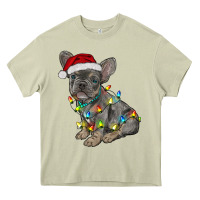 Mossy christmas french bulldog Heavy Core Tee - RanaPortraitStore