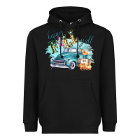 Black Happy Fall YALL Pumpkin Truck Shirt Heavyweight Hoodie - Bettercallsaul