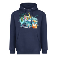 Navy Happy Fall YALL Pumpkin Truck Shirt Heavyweight Hoodie - Bettercallsaul