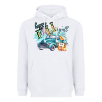 White Happy Fall YALL Pumpkin Truck Shirt Heavyweight Hoodie - Bettercallsaul
