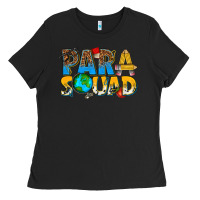 Black para squad Ladies Tee - texasbilliewilder