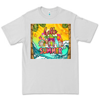 Dove Grey hello summer gnomes Premium Tee - Zillion Design Studio