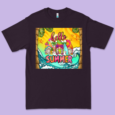 Hello Summer Gnomes Premium Tee Designed By Zillion Design Studio