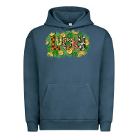 Pigment Midnight Navy Western lucky St. Patrick's Day Urban Hoodie - CowGirlArtShop