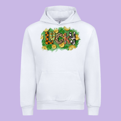 Western Lucky St. Patrick's Day Urban Hoodie Designed By Cowgirlartshop