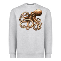 Heather Grey octopus Heavyweight Sweatshirt - LillyAllenDesigns