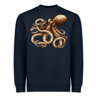 Navy octopus Heavyweight Sweatshirt - LillyAllenDesigns