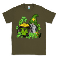 Army Green st patricks gnome and pot of gold Classic Tee - AdoDesignShop