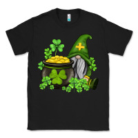 Black st patricks gnome and pot of gold Classic Tee - AdoDesignShop