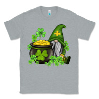 Heather Grey st patricks gnome and pot of gold Classic Tee - AdoDesignShop