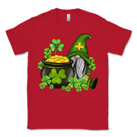 Red st patricks gnome and pot of gold Classic Tee - AdoDesignShop